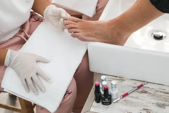 Pedicure finishing touches — inspiration photograph